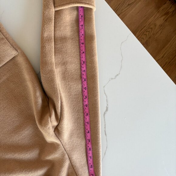 House of Harlow 1960 x Revolve Womens Classic Long Coat LARGE in Camel - Picture 9 of 10